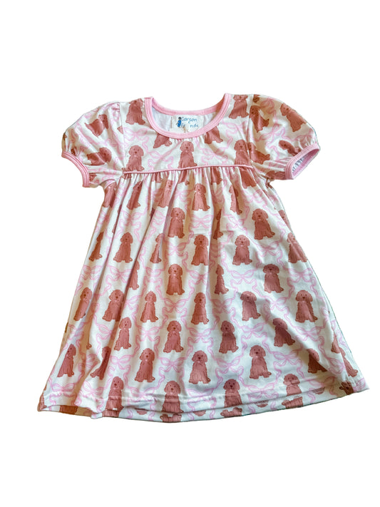 Carson and Friends Goldendoodles Printed Dress