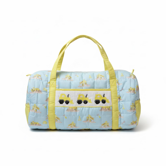 Carson and Friends Construction Trucks Smocked Duffel