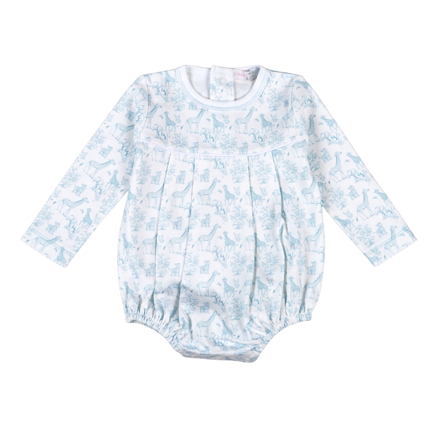 Baby Loren Blue Baby Safari Pima Bubble
