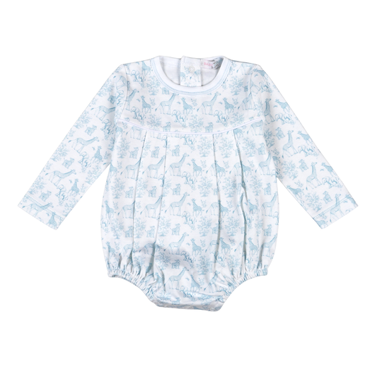 Baby Loren Blue Baby Safari Pima Bubble