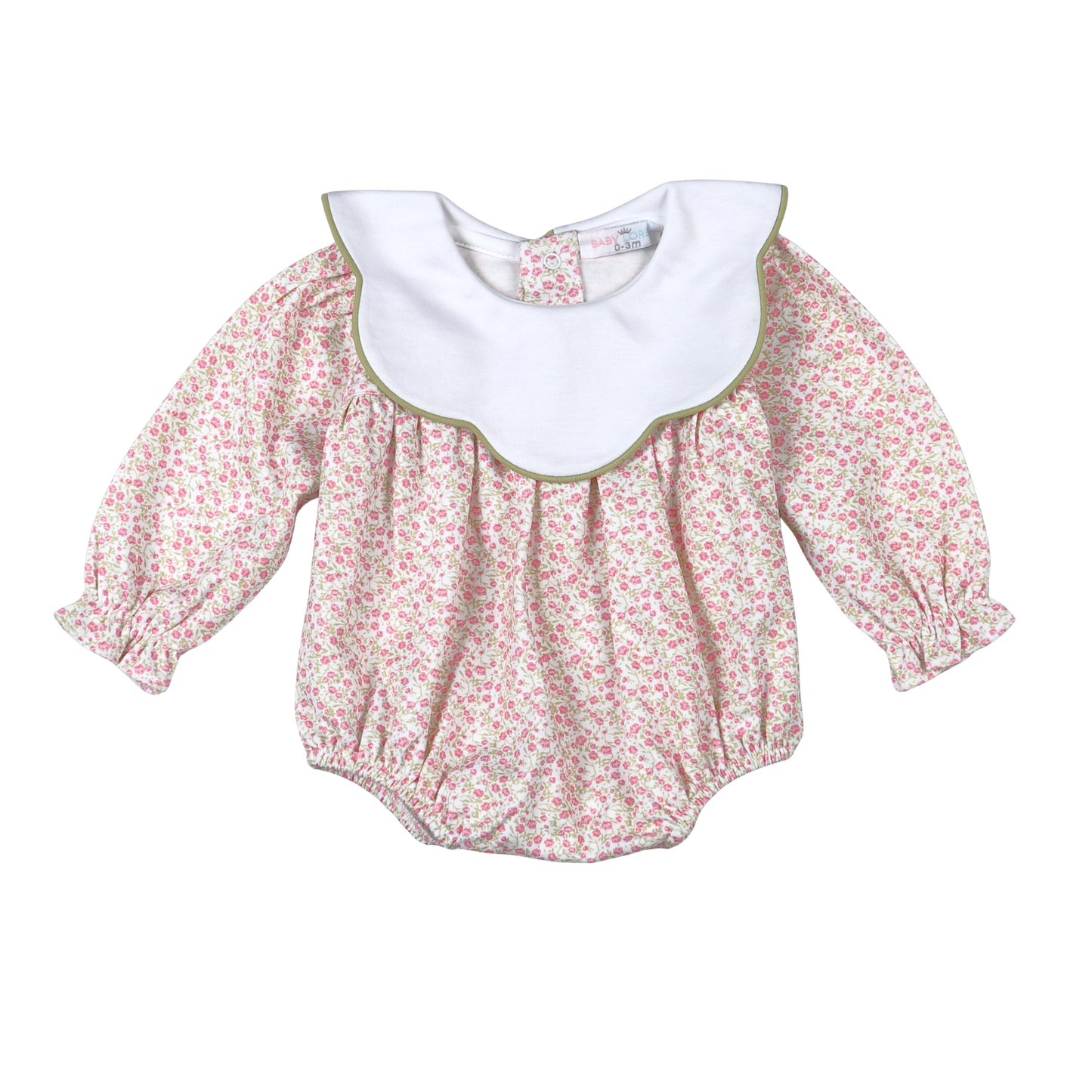 Baby Loren Melody Pima Scallop Collar Bubble