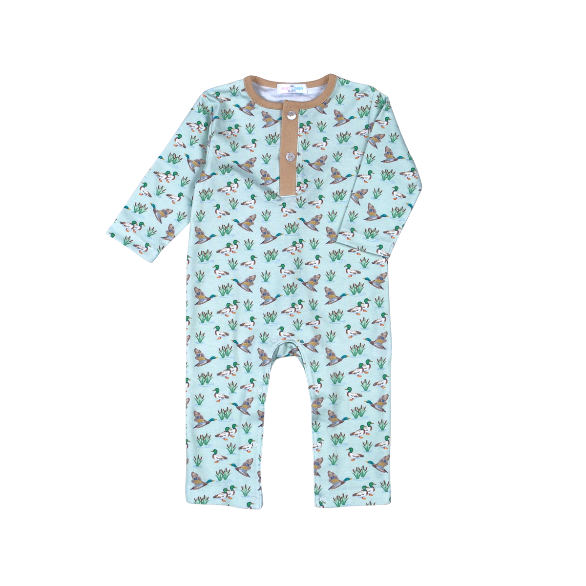 Baby Loren Mallard Ducks Pima Romper