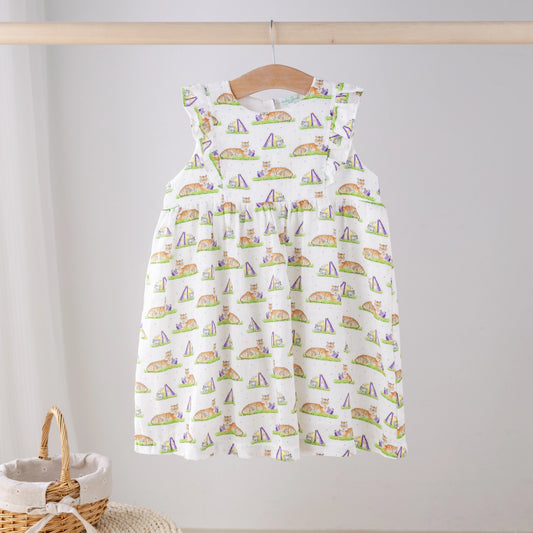 Nola Tawk Mascot Mania in Louisiana Organic Muslin Dress