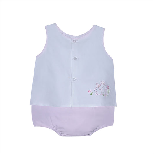 Remember Nguyen Peyton Diaper Set Bunnies- Pink