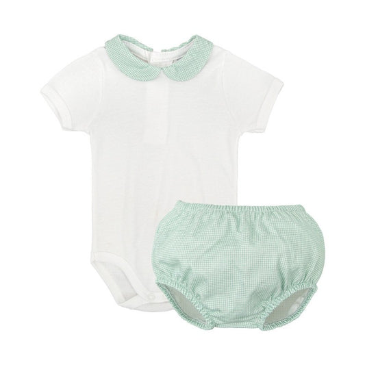 Babidu Onesie and Bloomer Set- Green