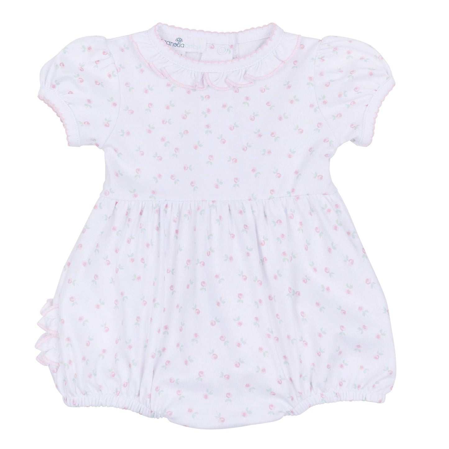 Magnolia Baby - Juliette's Classics Print Ruffle Short Sleeve Bubble