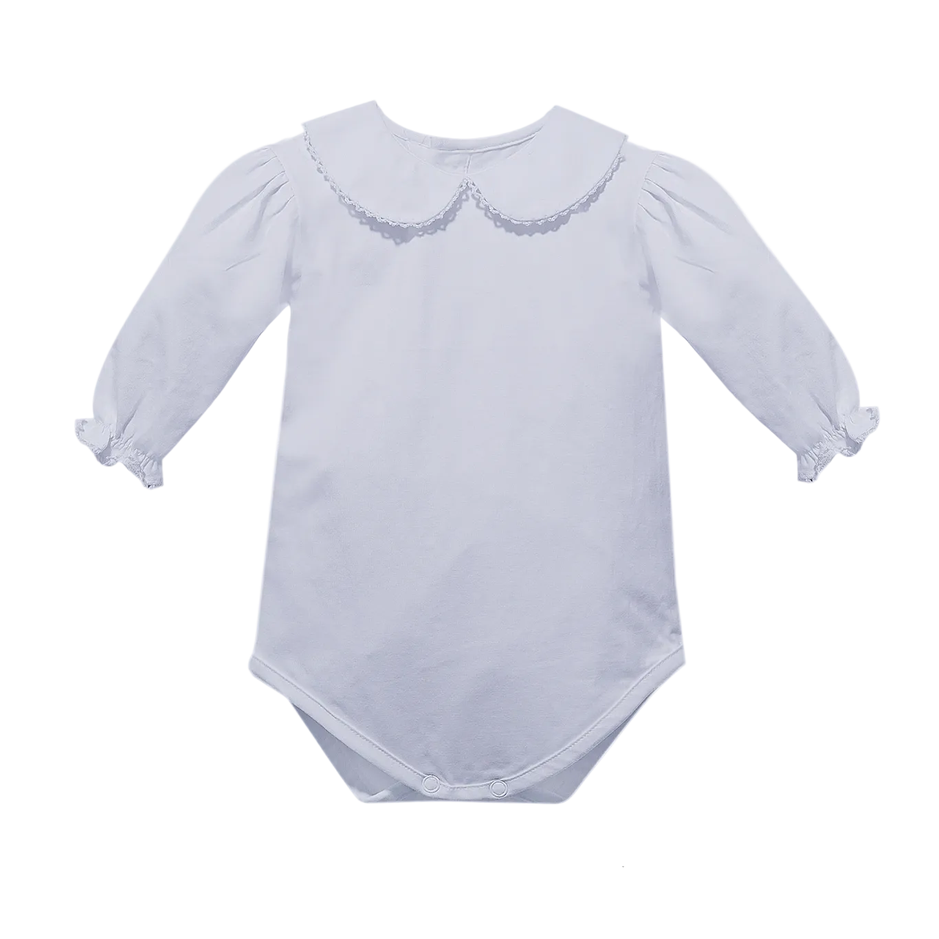 Baby Sen White Long Knit Onesie- Girls
