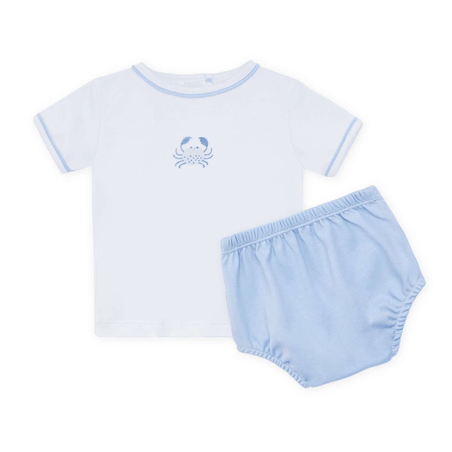 Magnolia Baby Little Crawlers Diaper Cover Set - Light Blue