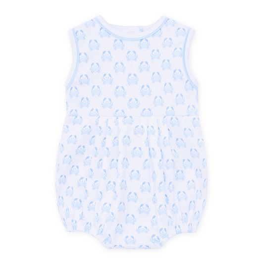 Magnolia Baby Little Crawlers Print Bubble - Light Blue