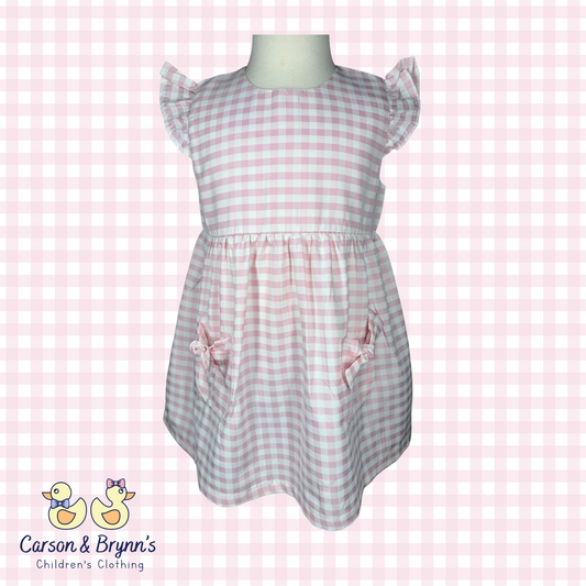 Harley Dress- Pink Gingham