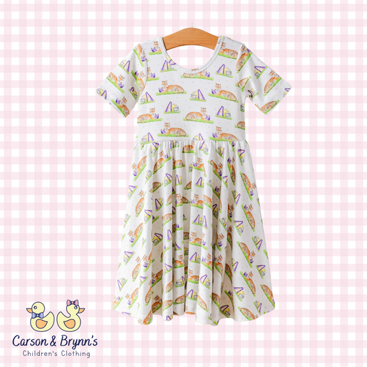 Mascot Mania in Louisiana Organic Cotton Twirl Dress