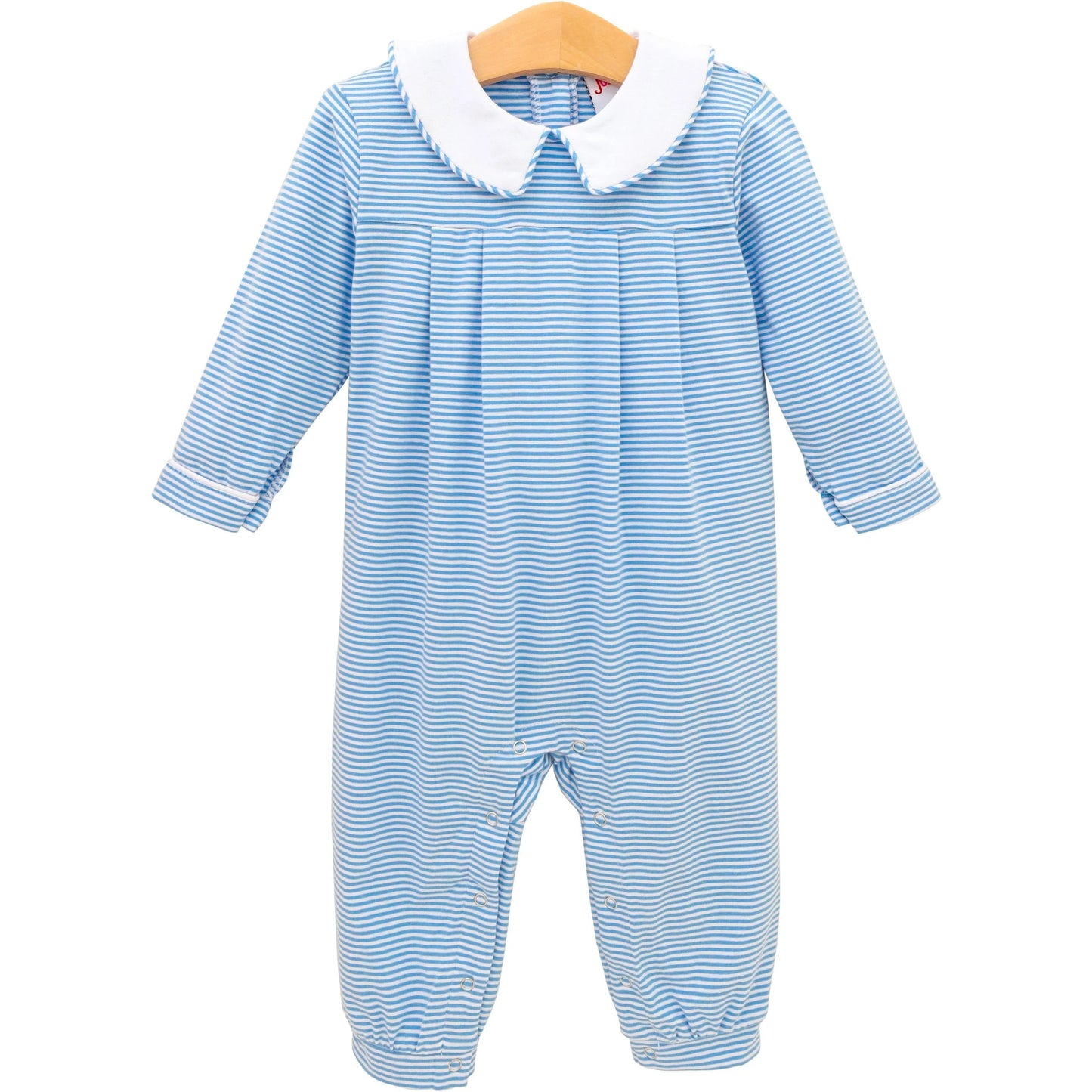 Henry Romper- Cornflower Stripe