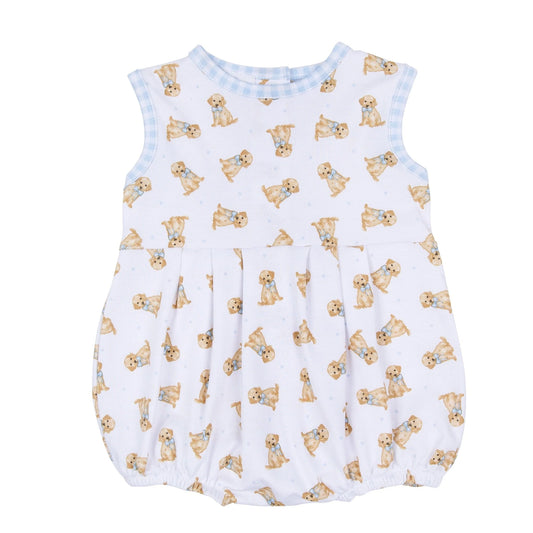 Magnolia Baby Sweet Golden Print Bubble - Light Blue